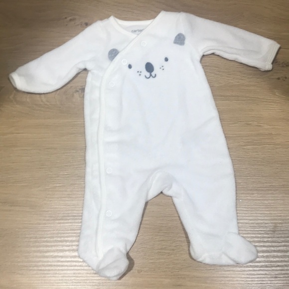 terry cloth footed pajamas